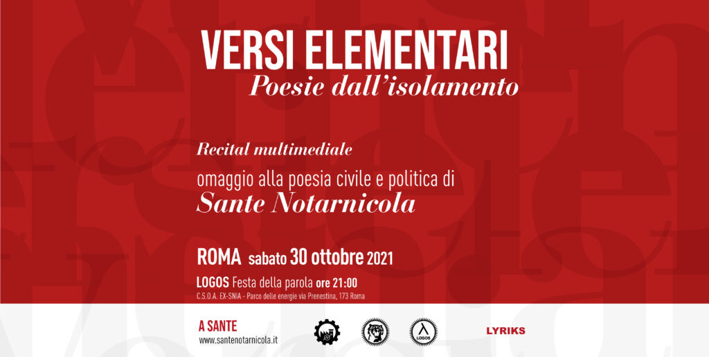 VERSI ELEMENTARI – Poesie dall’isolamento