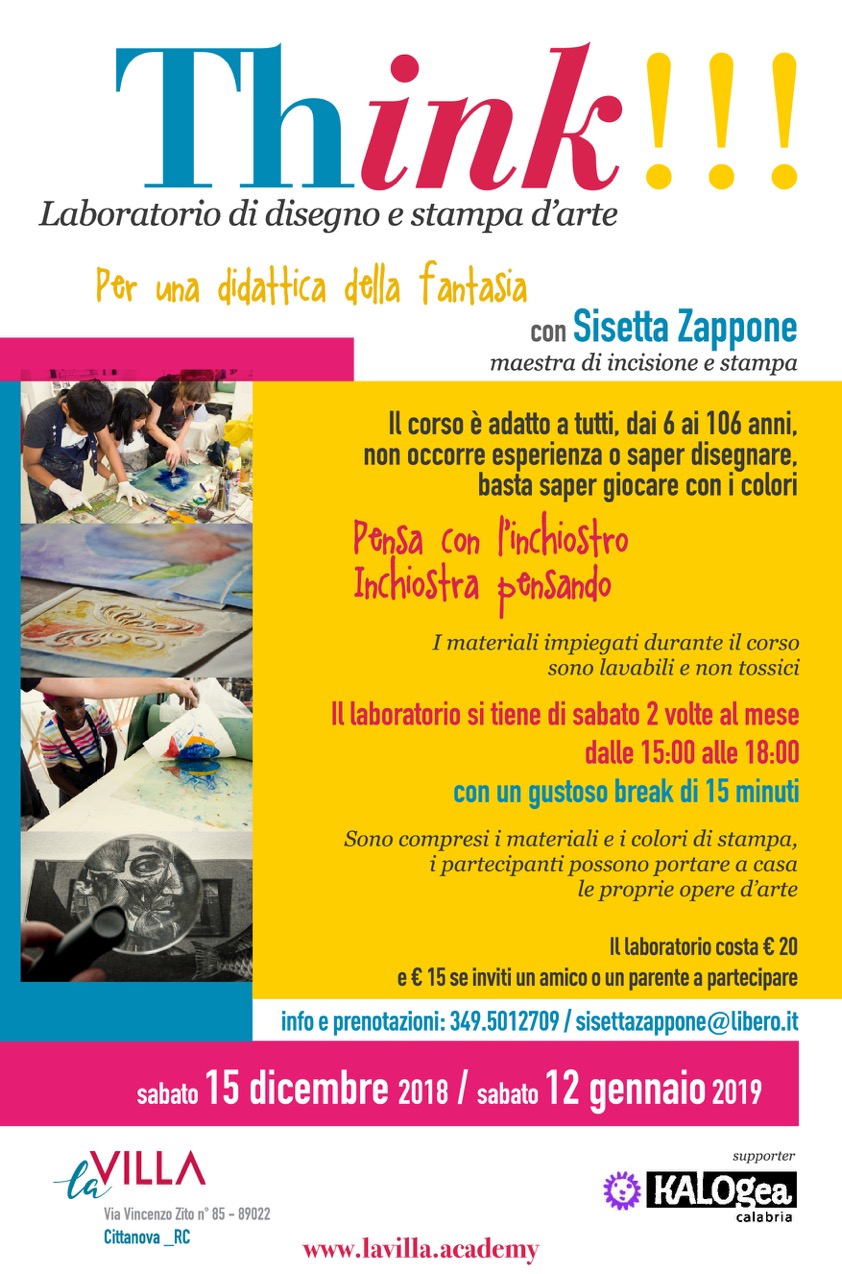 Think!!! Laboratorio di disegno e stampa d’arte